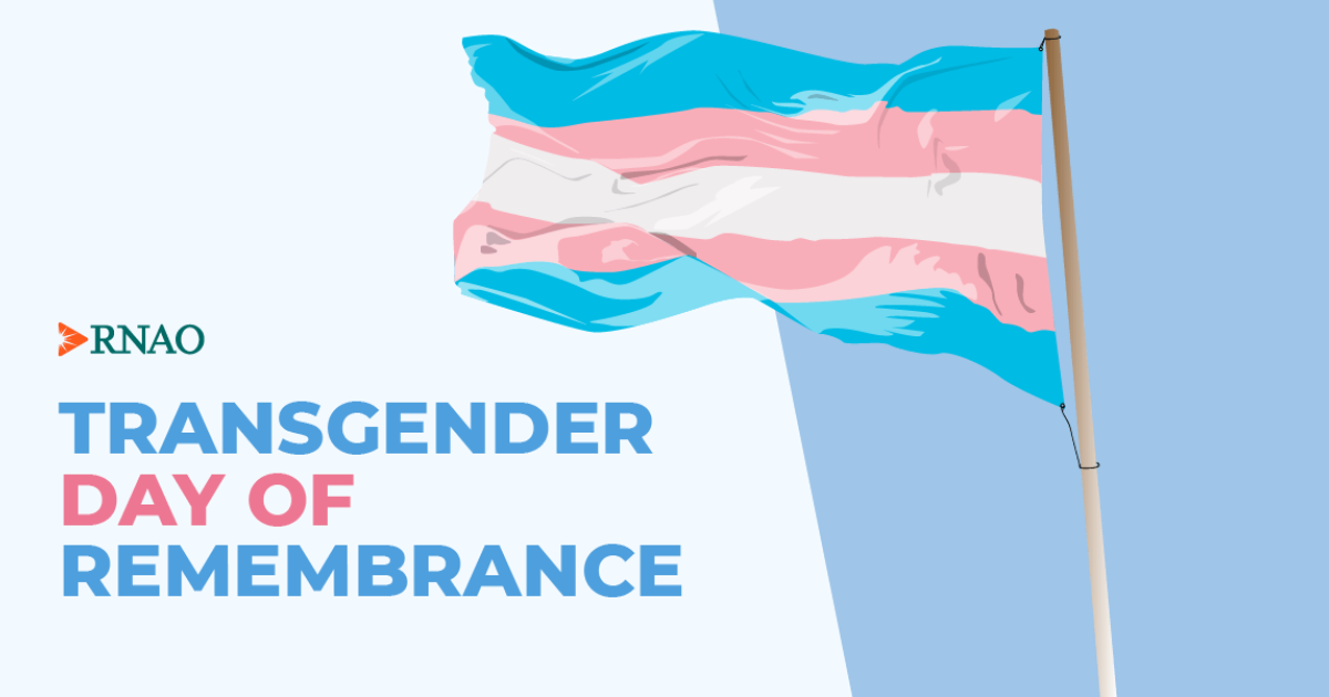 Transgender Day of Remembrance Nov. 20, 2024 RNAO.ca